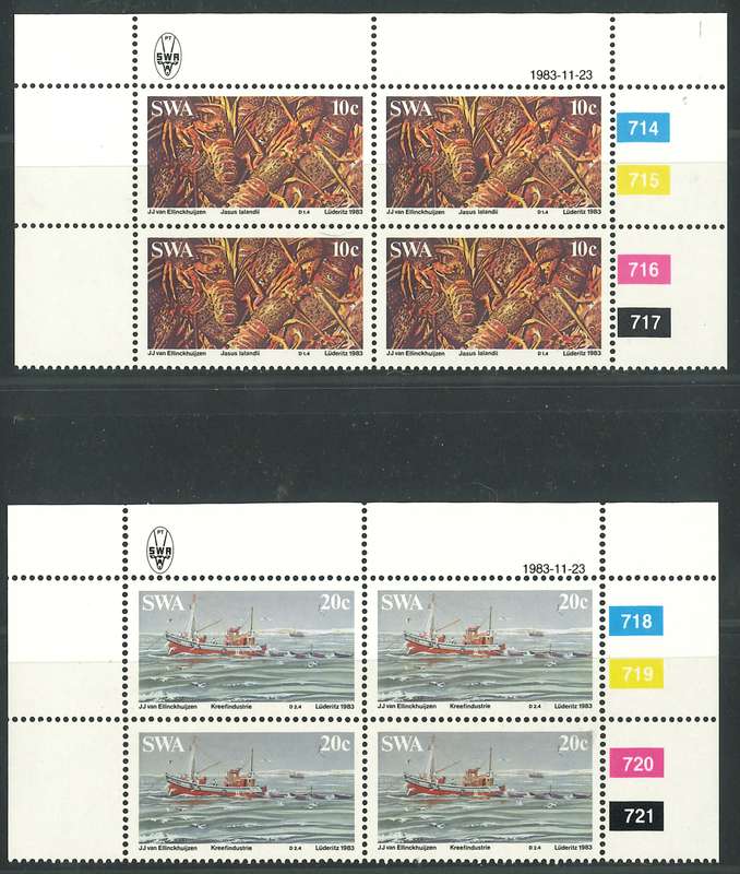 SWA 1983: Lobster Industry - UMM Set of CB: SACC 426-431