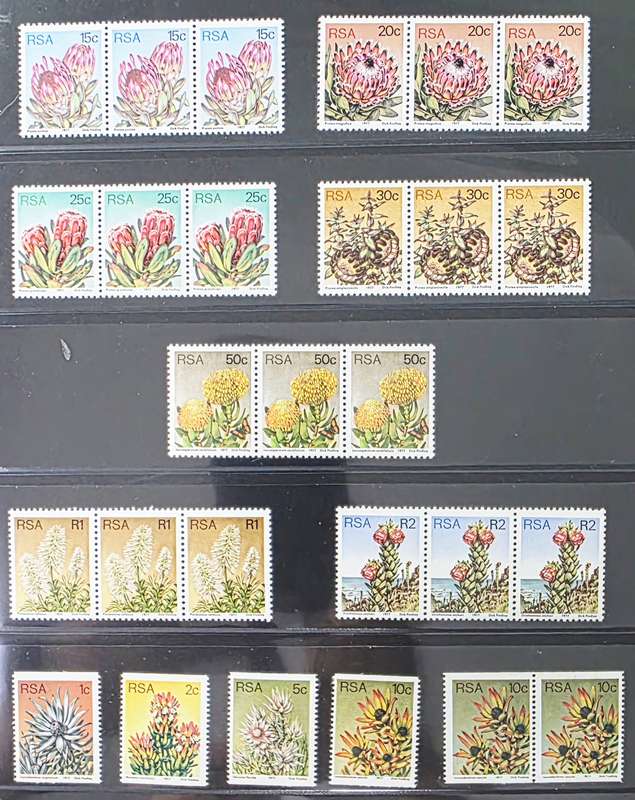 RSA 1977: 3rd Definitive Issue: Full Set in pairs of Threes - UMM: SACC418-438 ** Nice**