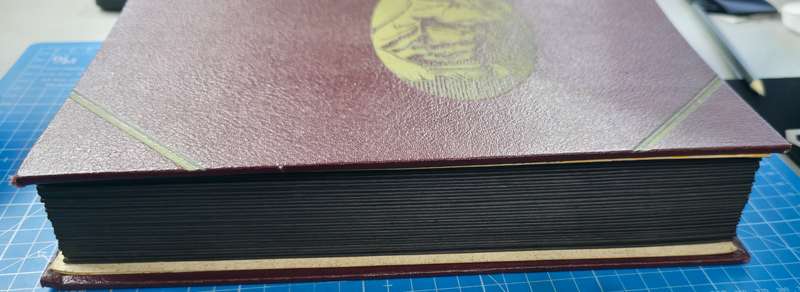 Stock Book: Old 30 black page/60 sides with Used UK Mix. Very nice with Finds Possible