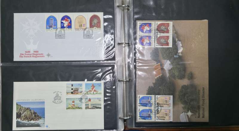 Ideal Stamp Album: FDC Album with 27 Pages with 120 RSA FDCs: 1977-91 - Very Nice!