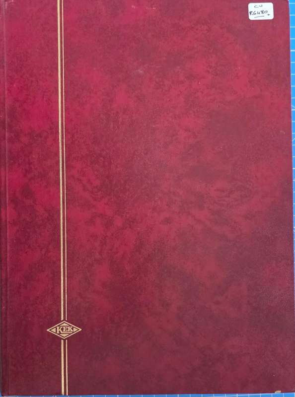 KeK Stock Book: 8 Page/ !6 Sides White with Early Netherlands - Used: Finds Possible!