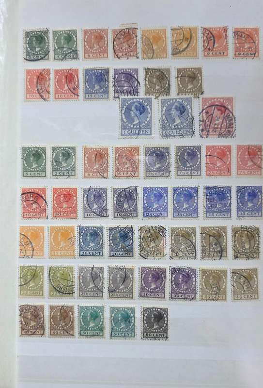 KeK Stock Book: 8 Page/ !6 Sides White with Early Netherlands - Used: Finds Possible!