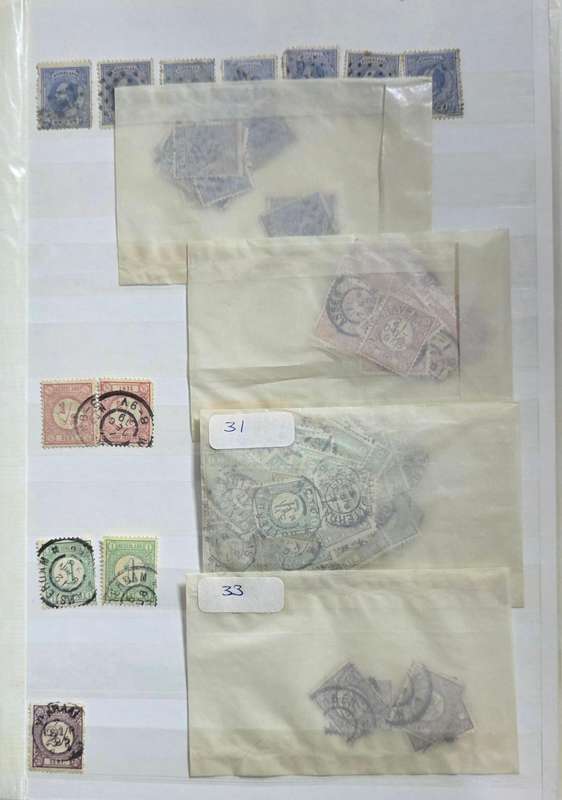 KeK Stock Book: 8 Page/ !6 Sides White with Early Netherlands - Used: Finds Possible!