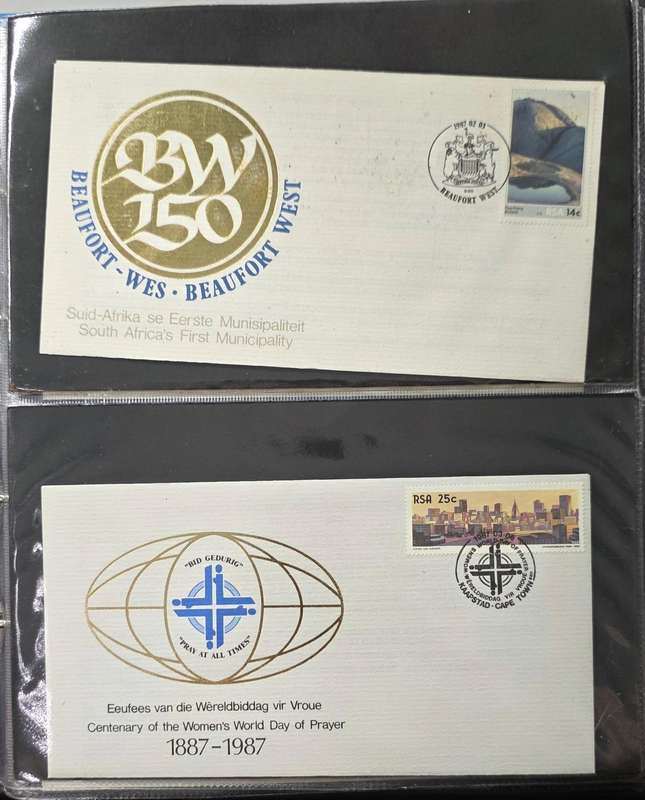 FDC Album: 19 Pages with 78 RSA Covers (1987-1992): Some Scarce!