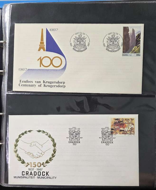 FDC Album: 19 Pages with 78 RSA Covers (1987-1992): Some Scarce!
