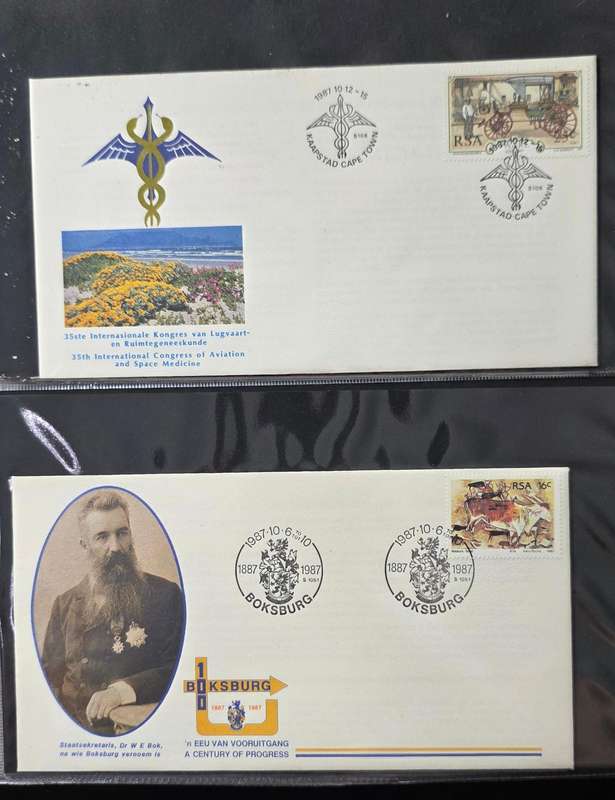 FDC Album: 19 Pages with 78 RSA Covers (1987-1992): Some Scarce!