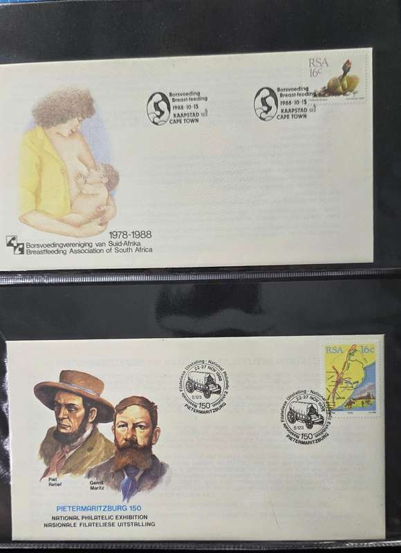 FDC Album: 19 Pages with 78 RSA Covers (1987-1992): Some Scarce!