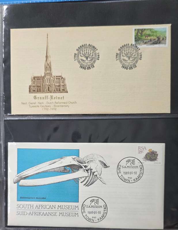 FDC Album: 19 Pages with 78 RSA Covers (1987-1992): Some Scarce!
