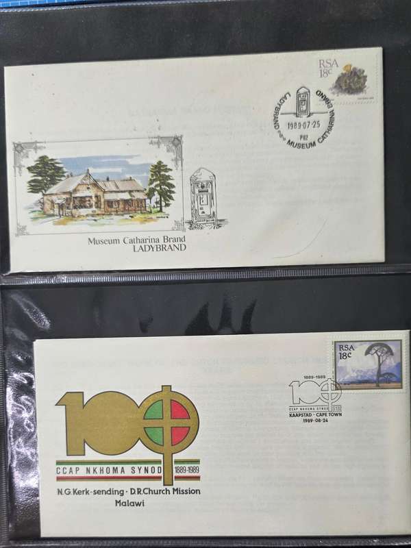 FDC Album: 19 Pages with 78 RSA Covers (1987-1992): Some Scarce!