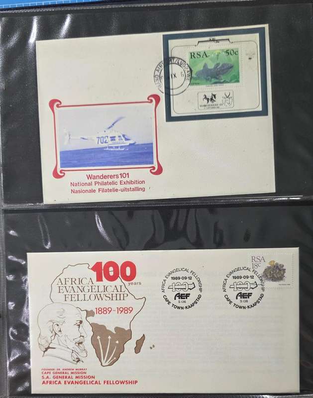 FDC Album: 19 Pages with 78 RSA Covers (1987-1992): Some Scarce!