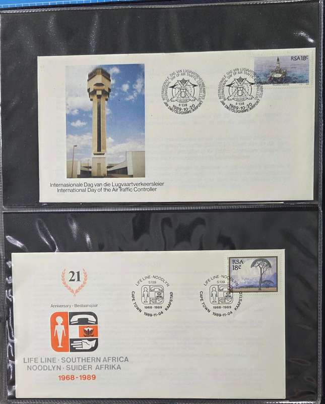 FDC Album: 19 Pages with 78 RSA Covers (1987-1992): Some Scarce!