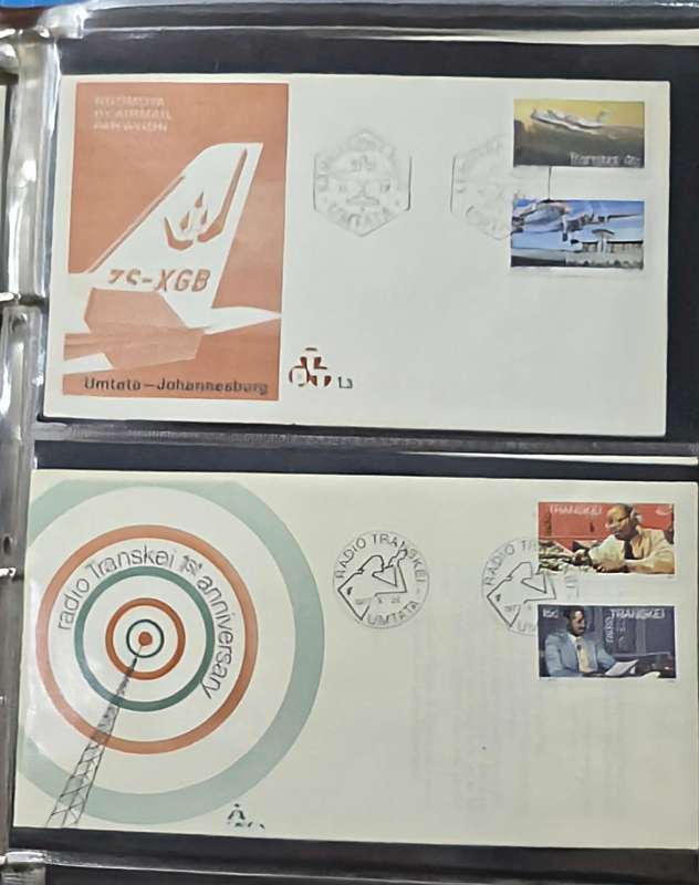 FDC Stock File: 80 Homelands covers in 20 pages