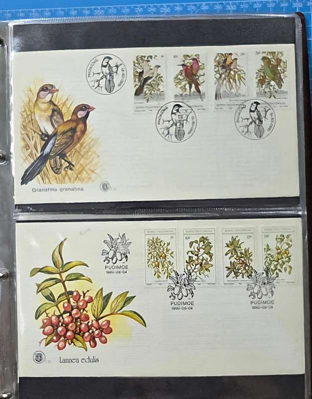 FDC Stock File: 80 Homelands covers in 20 pages
