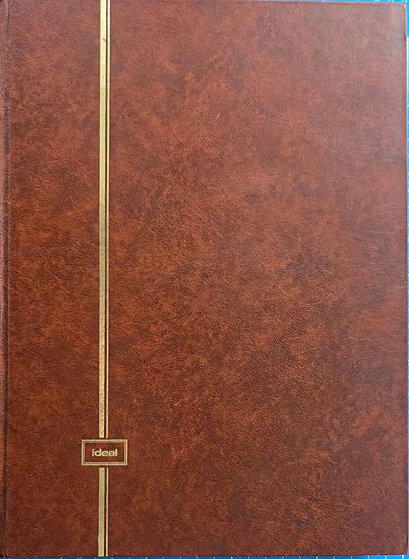 Ideal Stock Book: 16/32 White Empty with 9 Strips - Well used but still good