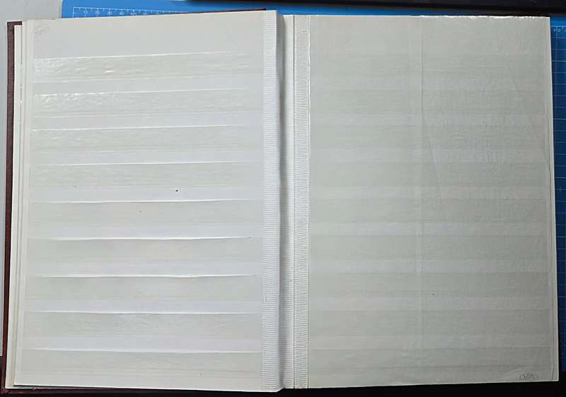 Ideal Stock Book: 16/32 White Empty with 9 Strips - Well used but still good