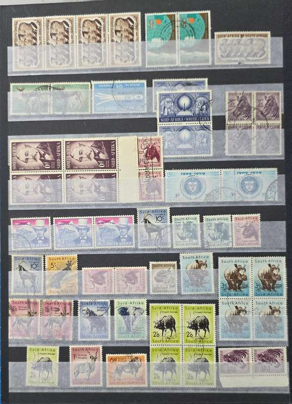 Stock Book: 6/12 Black Page: Pre-Union/Union/RSA Used Mix: Nice Starter with Finds Possible