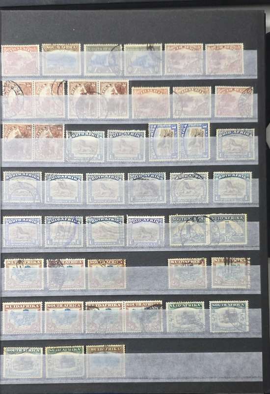 Stock Book: 6/12 Black Page: Pre-Union/Union/RSA Used Mix: Nice Starter with Finds Possible