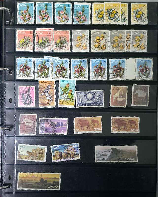 Protector Stamp File: 20 Pages with Unchecked World Mix - Used