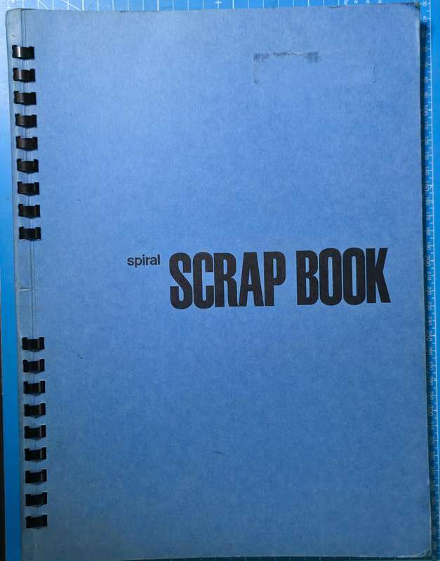 Blue Scrap Book with Hinged World Stamps - Nice Starter with Finds Possible