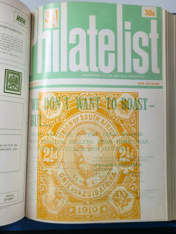 SA Philatelist 1972: Bound Copy with 1972 Year Issues - Nice for the Bookshelf