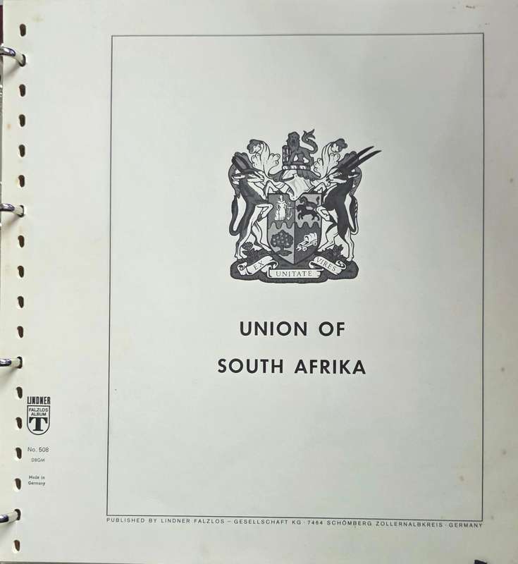 Stamp Album: Union and RSA - Unsorted Pages (Hinge-less) - Mostly Empty with some Mint/ Used Sets.