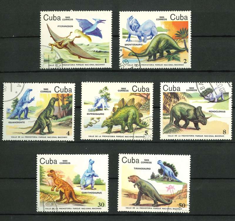 Cuba 1985: Dinosaurs - CTO: See Scans