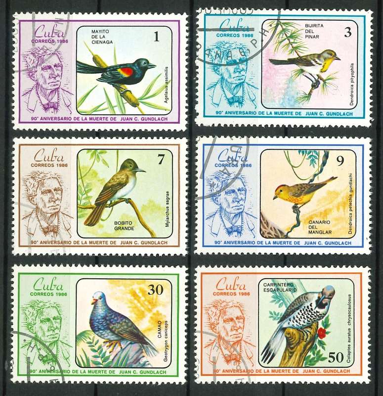Cuba 1986: Birds - 90th Anniv. Death of Juan Gundlach - CTO: See Scans