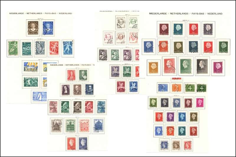 Netherlands 1946/53: Used Sets as per Scans Mounted on Pages: *High CV*