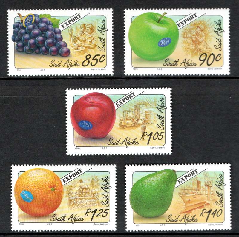 RSA 1994: Export Fruits Full Set UMM: SACC 853-857