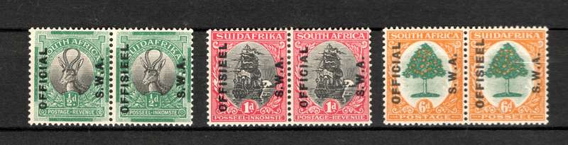 SWA 1926-1951: Collection of Officials: MM with high CV (See Scans)