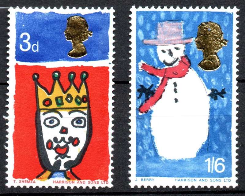 Britain 1966: Christmas Stamps - Fresh UMM Set: SG 713-714