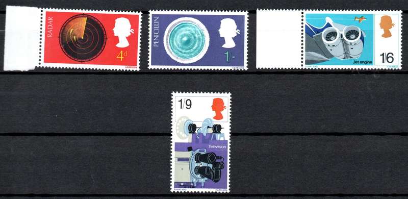 Britain 1967: British Discoveries - Fresh UMM Set: SG 752-755