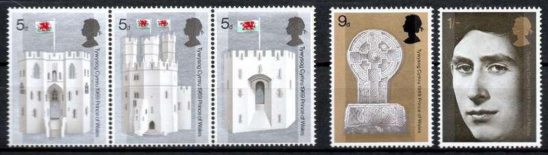 Britain 1969: Castles - Fresh UMM Set: SG 802-06