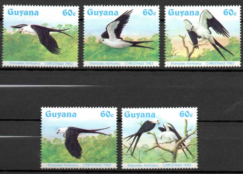 Guyana 1982: Christmas Set of Birds - UMM