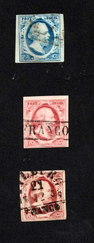 Netherlands 1852: King William III Forgeries as per scans: Nice Space fillers: MC 1A/2