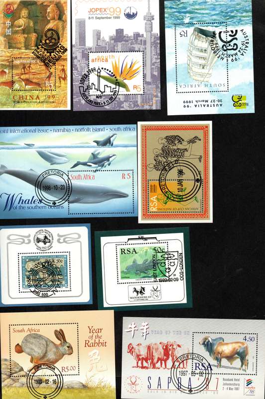 RSA Mini Sheets x 19 - All CTO: Great collection with high CV: See scans