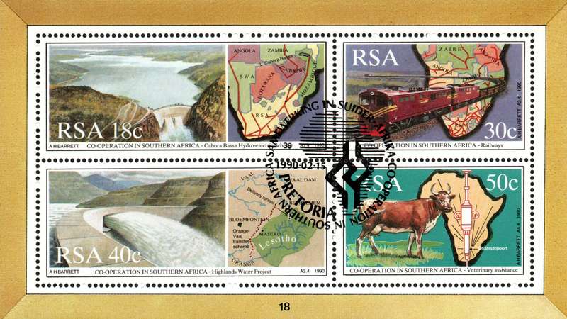 RSA Mini Sheets x 19 - All CTO: Great collection with high CV: See scans