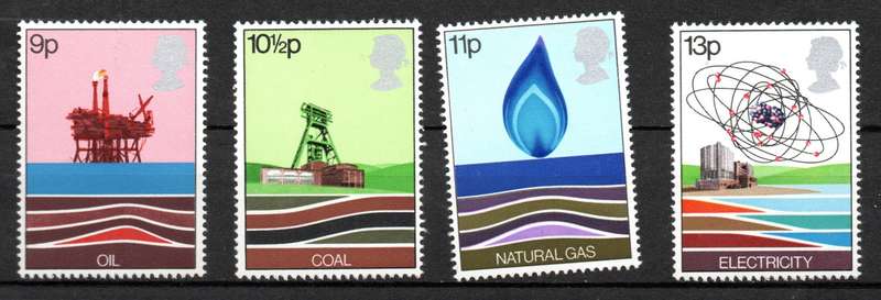 Britain 1978: British Wealth and Energy Resources - Fresh UMM Set: SG 1050-53