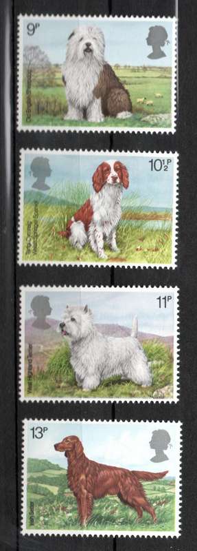 Britain 1979: Dogs - Fresh UMM Set: SG 1075-1078