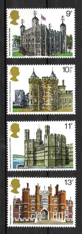 Britain 1978: British Architecture - Fresh UMM Set: SG 1054-57