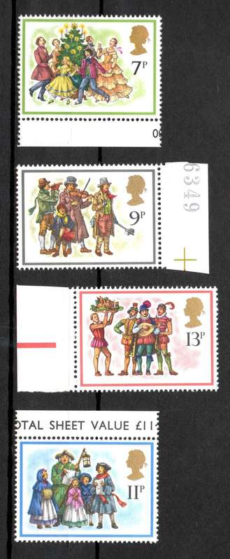 Britain 1978: Christmas Stamps - Fresh UMM Set: SG 1071-74