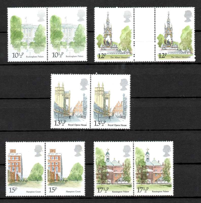 Britain 1980: Sightseeing in London - Fresh UMM Set in Pairs: SG 1120-24