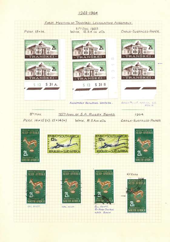 Stanley Gibbons Senator Hinged Album: RSA used and mint 1961-79. Varieties and Flaws: High CV!