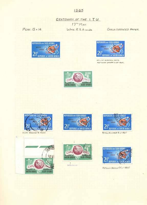 Stanley Gibbons Senator Hinged Album: RSA used and mint 1961-79. Varieties and Flaws: High CV!