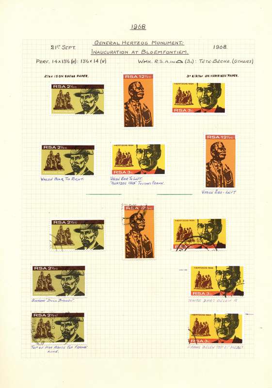 Stanley Gibbons Senator Hinged Album: RSA used and mint 1961-79. Varieties and Flaws: High CV!