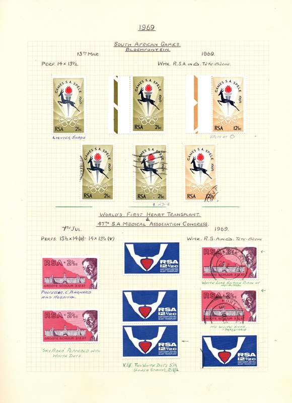 Stanley Gibbons Senator Hinged Album: RSA used and mint 1961-79. Varieties and Flaws: High CV!