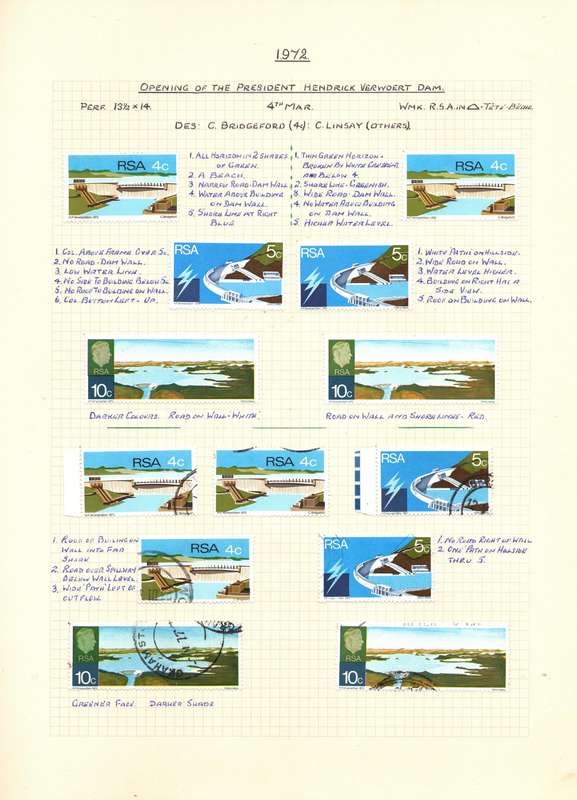 Stanley Gibbons Senator Hinged Album: RSA used and mint 1961-79. Varieties and Flaws: High CV!
