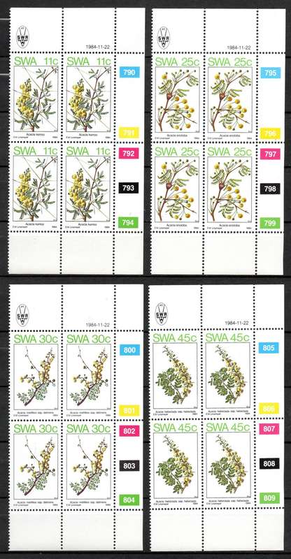 SWA 1984: Spring in SWA - UMM Set of CBs: SACC 445-448