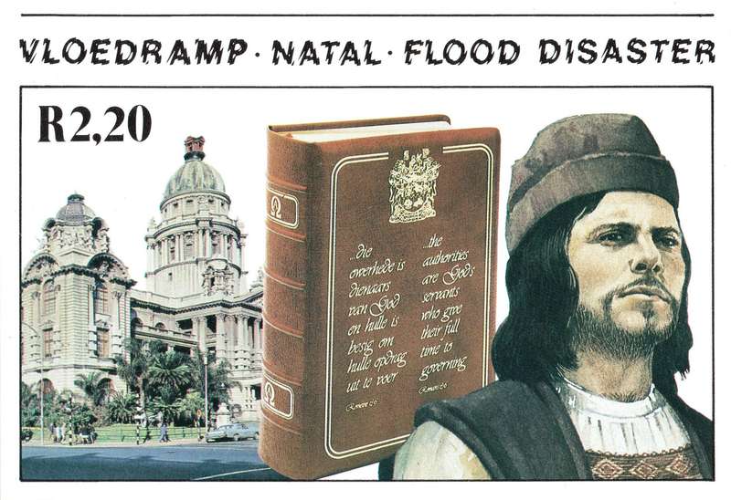 RSA 1987/88: Natal Relief Fund Booklet Set with UMM Singles: SACC 635/642/649
