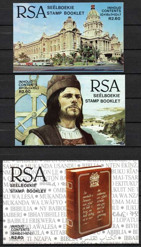 RSA 1987/88: Natal Relief Fund Booklet Set: SACC 635/642/649